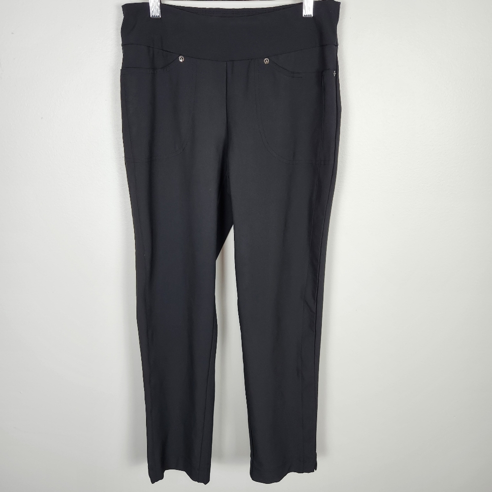 TAIL White‎ Label Black Straight Leg Pull On Crop Ankle Pants Size 4 #0599